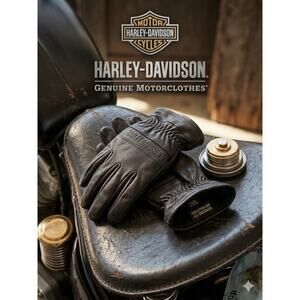 Harley-Davidson Genuine Motorclothes Leather Riding Gloves